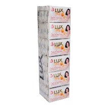LUX SOAP PEACH & CREAM, PACK OF 24 U X 30 G